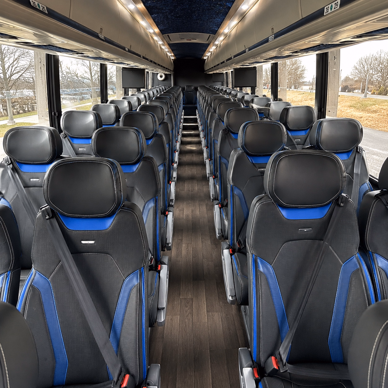 student athlete band and academic competition charter buses